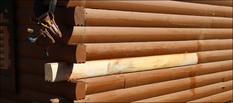 Log Home Damage Repair  Lunenburg County, Virginia