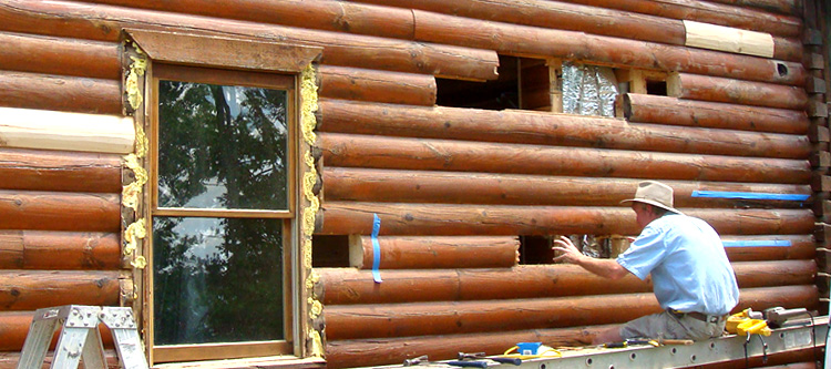 Log Home Repair Lunenburg County, Virginia