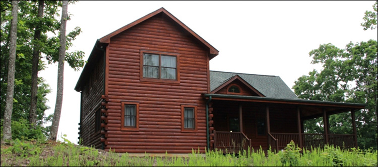 Professional Log Home Borate Application  Lunenburg County, Virginia